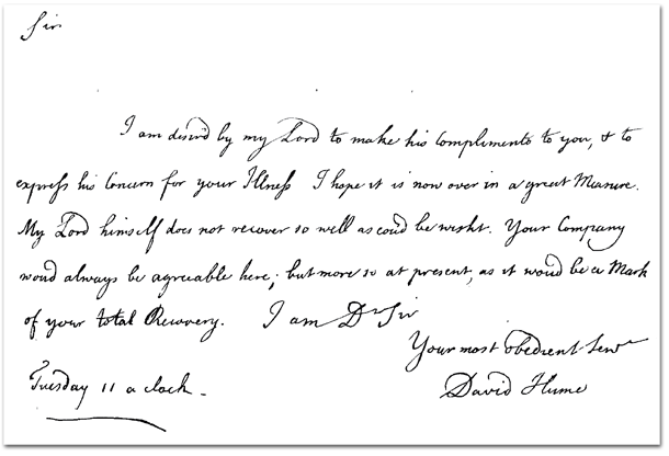 hume writing